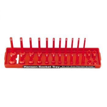 Red Socket Tray, 1/4" Drive Standard