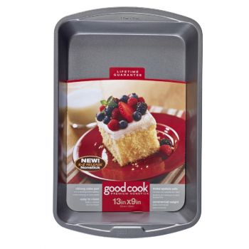 GoodCook Non Stick Steel Cake Pan, 13x9 in.
