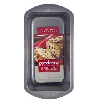 GoodCook Non Stick Steel Mini Loaf Pan, 5x3 in.