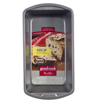 GoodCook Non Stick Steel Large Loaf Pan, 9x5 in.