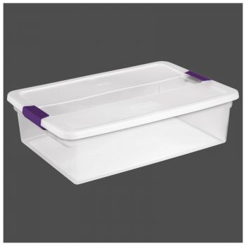 Clearview Latching Storage Container, 32 Qt.