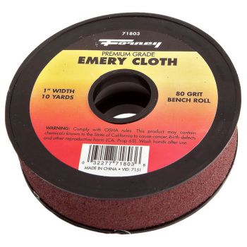 Emery Cloth Bench Roll, 80 Grit