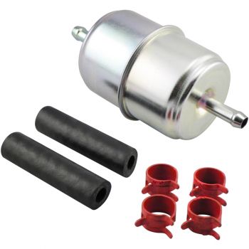 Baldwin BF833-K2 In-Line Fuel Filter with Clamps and Hoses