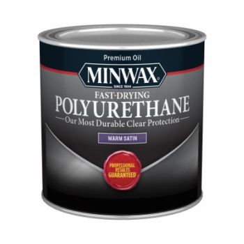 Minwax Polyurethane Varnish, Warm Satin, ½ Pint