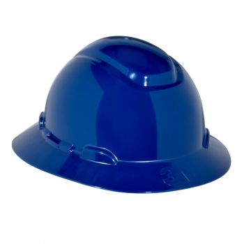 3M™ Full Brim Hard Hat with 4-Point Ratchet Suspension, Blue