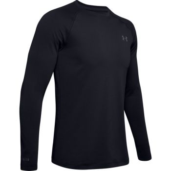 Men's UA Packaged Base 2.0 Crew, Black / Pitch Gray