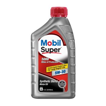 Mobil Super Synthetic Blend Motor Oil 5W-30, 1 Qt.
