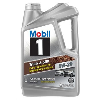 Mobil 1 Truck & SUV Full Synthetic Motor Oil 5W-20, 5 Qt.