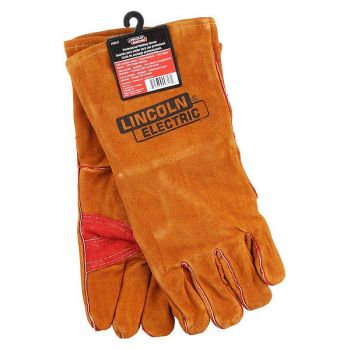 Lincoln Electric Welding Gloves, Deluxe, Leather, Brown, One Size Fits All, Pair