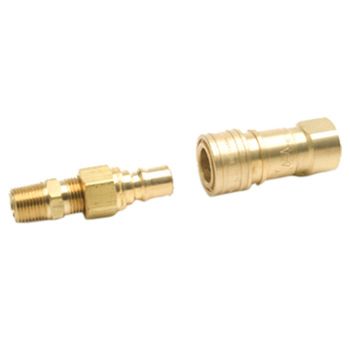 Propane/Natural Gas 3/8in. Quick Connector & Full Flow Male Plug