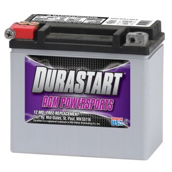 Durastart ETX Power Sport Battery - ETX12 - 180 CCA (Trade-In Required)