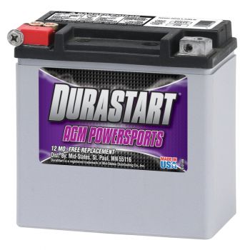 Durastart ETX Power Sport Battery - ETX14 - 220 CCA (Trade-In Required)