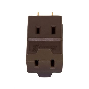 Eaton 3 Outlet Cube 2-Pole, 2-Wire , Brown