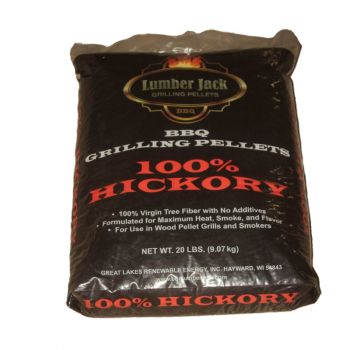 Lumber Jack 100% Hickory Pellets, 20 Lbs.