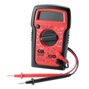 Digital Multimeter, 4 Function, 16 Range, Tests AC/DC Voltage, Resistance, and Battery, Manual Ranging, Auto-Off