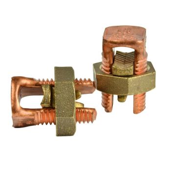 Split Bolt Connector, Solid Copper, #6-#2 AWG