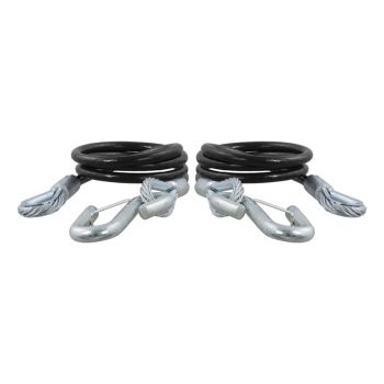 44-1/2" Safety Cables with 2 Snap Hooks (5,000 lbs., Vinyl-Coated, 2-Pack)