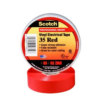 Scotch® Vinyl Color Coding Electrical Tape 35, ½