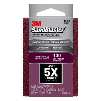 3M™ Sand Blaster Sanding Sponge, 100 Grit