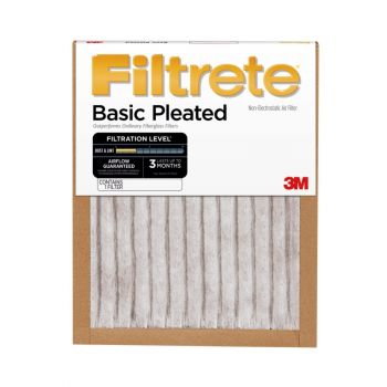 Filtrete™ Basic Pleated Air Filters, 16" x 25" x 1"