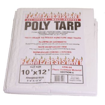 Flame Resistant Poly Tarp