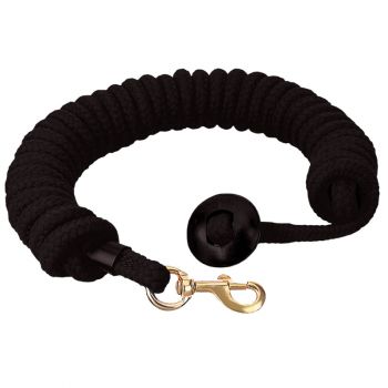 Rounded Cotton Lunge Line, Black