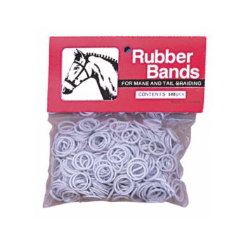 Rubber Bands, White
