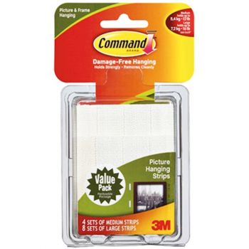 Command Picture & Frame Hanging Strips, Md/Lg