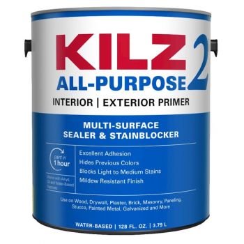 Kilz 2 Latex Interior/Exterior Primer, Gallon