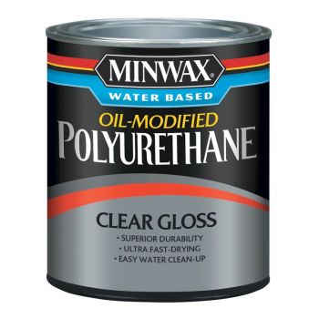 Minwax Polyurethane Varnish, Clear Gloss, Qt