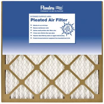 Flanders Pleated Furnace Filter, 20x20x1