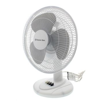 Oscillating Table Fan, 3 Speed, 12”