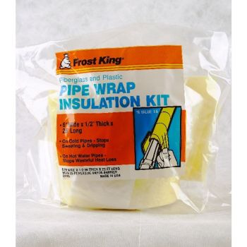 Pipe Wrap Insulation Kit, 1/2”x6”x25’