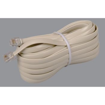 Cord Phone Line, Ivory, 7ft