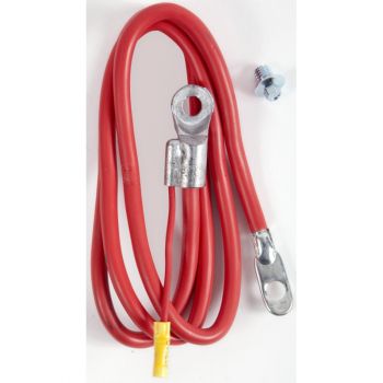 4 Gauge Side Terminal Battery Cable, 65", Red