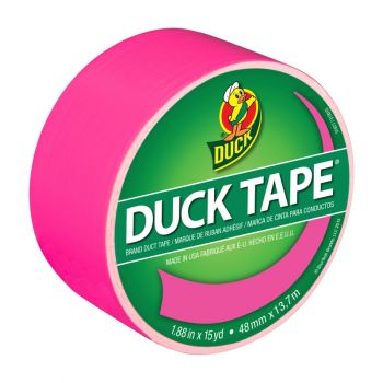 Color Duck Tape® Brand Duct Tape - Neon Pink, 1.88 in. x 15 yd.