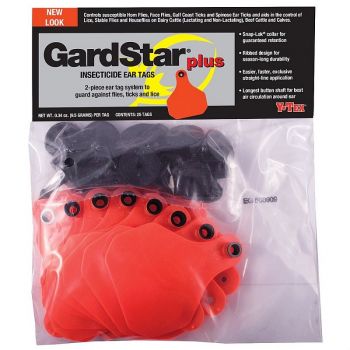Y-Tex Gardstar Plus Insecticide Cattle Ear Tags, 25 Pk