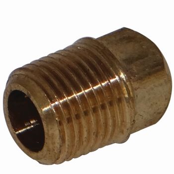 3/8" MIP Brass Square Head Solid Plug BC LF