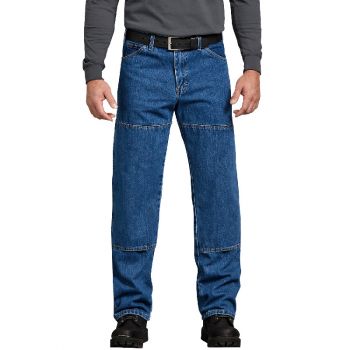 Dickies Men's Relaxed Fit Workhorse Denim Jeans, Stonewashed Indigo Blue