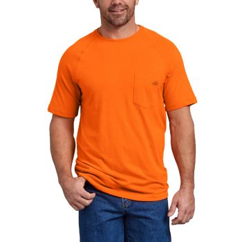 Dickies Men's Temp-iQ™ Performance Cooling T-Shirt, Bright Orange, L