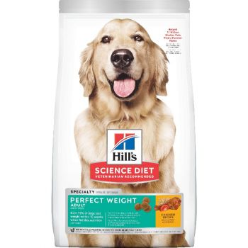 Hill's Science Diet Adult Perfect Weight Dry Dog Food, Chicken Recipe, 28.5 lb Bag