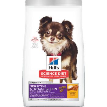 Hill's Science Diet Adult Sensitive Stomach & Skin Small & Mini Dry Dog Food, Chicken Recipe, 4 lb Bag