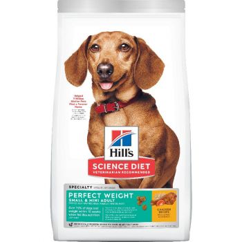 Hill's Science Diet Adult Perfect Weight Small & Mini Dry Dog Food, Chicken Recipe, 15 lb Bag