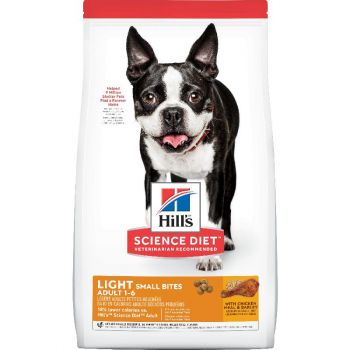 Hill's Science Diet Adult Light Small Bites Dry Dog Food, Chicken Meal & Barley, 30 lb Bag