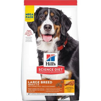 Hill's® Science Diet® Adult Large Breed Chicken & Barley Recipe Dog Food, Mega Pack, 45 Lbs.