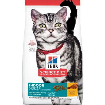 Hill's Science Diet Adult Indoor Dry Cat Food, Chicken Recipe, 7 lb Bag