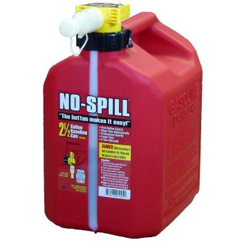 NO-SPILL Gas Can, 2-1/2 Gal.