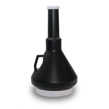 Funnel King Double Capped Funnel, Black, 11", 1 1/3 Qt.