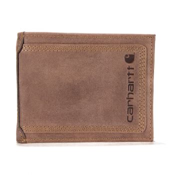 Carhartt Leather Triple-Stitched Passcase, Brown