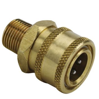 3/8" Quick Disconnect Socket x 3/8" Male Pipe Thread Pressure Washer Adapter